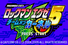 Rockman EXE 5 - Team of Colonel Title Screen